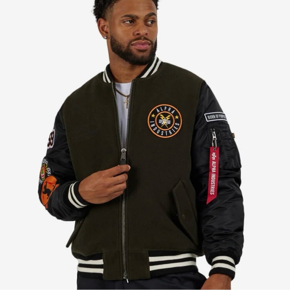 Alpha Wool Bomber Jacket